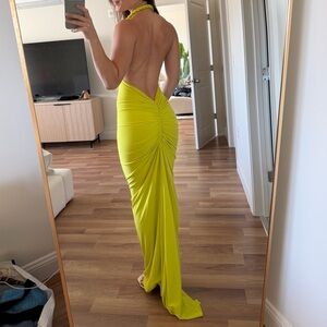 Melani The Label Maia Dress in Chartreuse